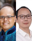 安森美电源方案事业群先进电源部技术营销高级总监 Mrinal K.Das博士(左)，安森美电源方案事业群汽车主驱逆变器功率模块中国区负责人 Bryan Lu