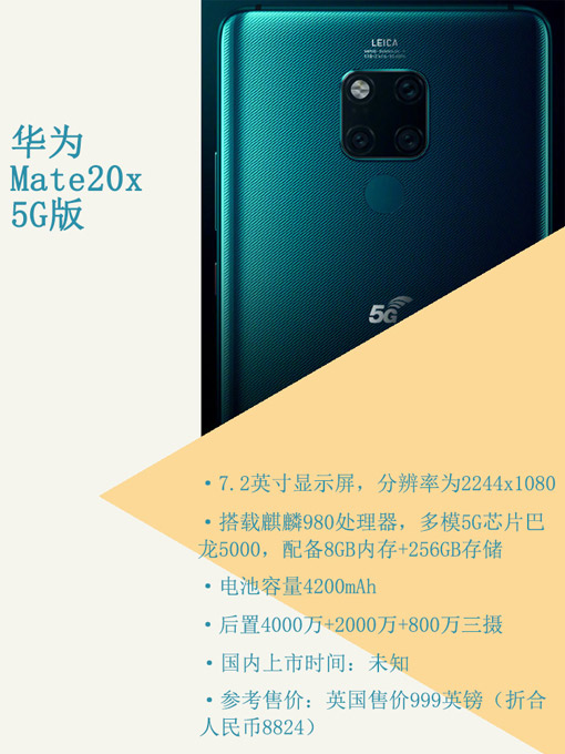华为Mate20x 5G版