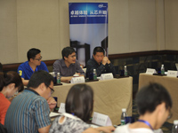 专访嘉宾（从左到右）：演讲嘉宾：英特尔物联网事业部中国区技术经理王浩、英特尔中国取物联网事业部销售经理郭威、英特尔开源技术中心（上海）安卓操作系统研发经理 冯晓焰
